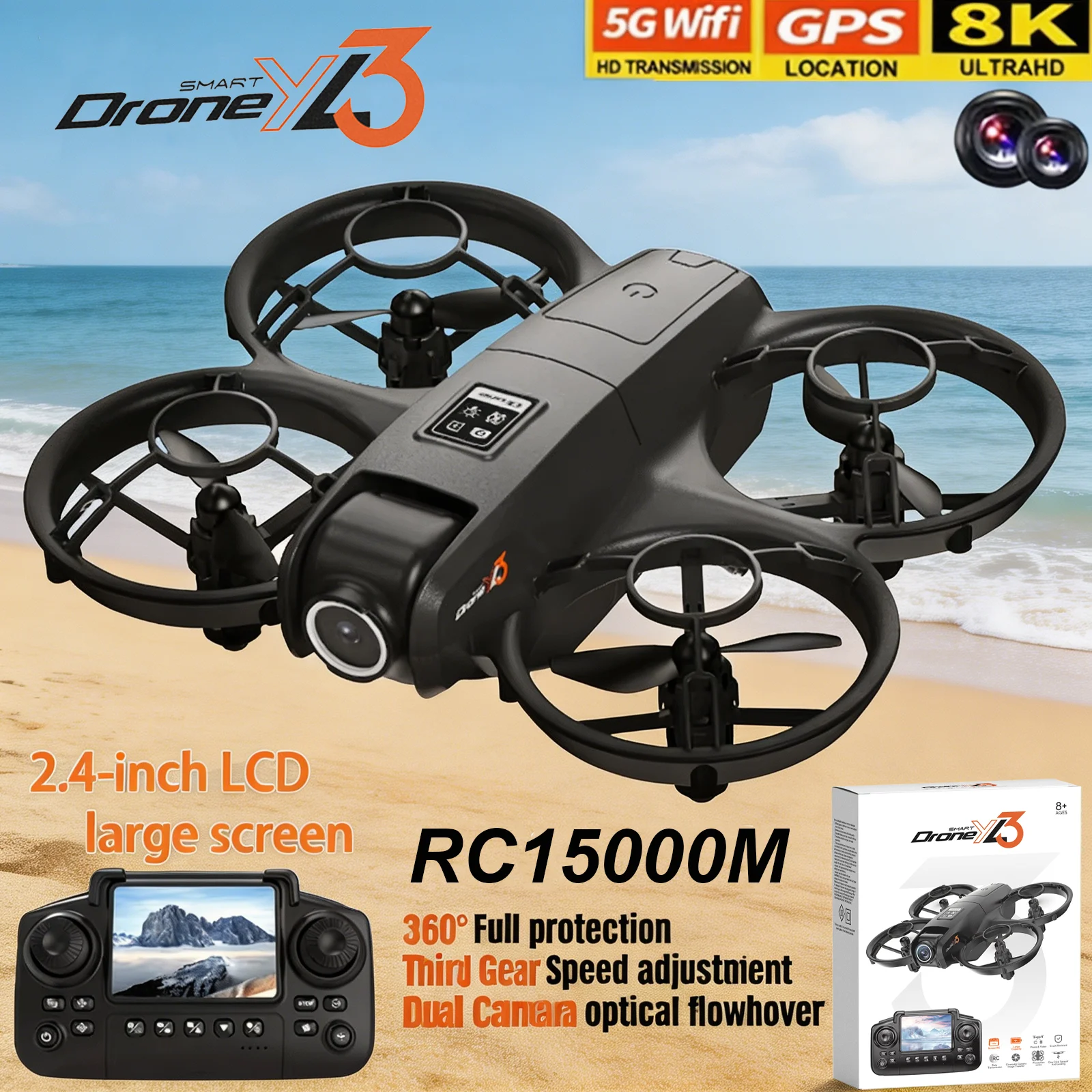 Drone Surveying - Novo Drone RC YL3 8K 1080P