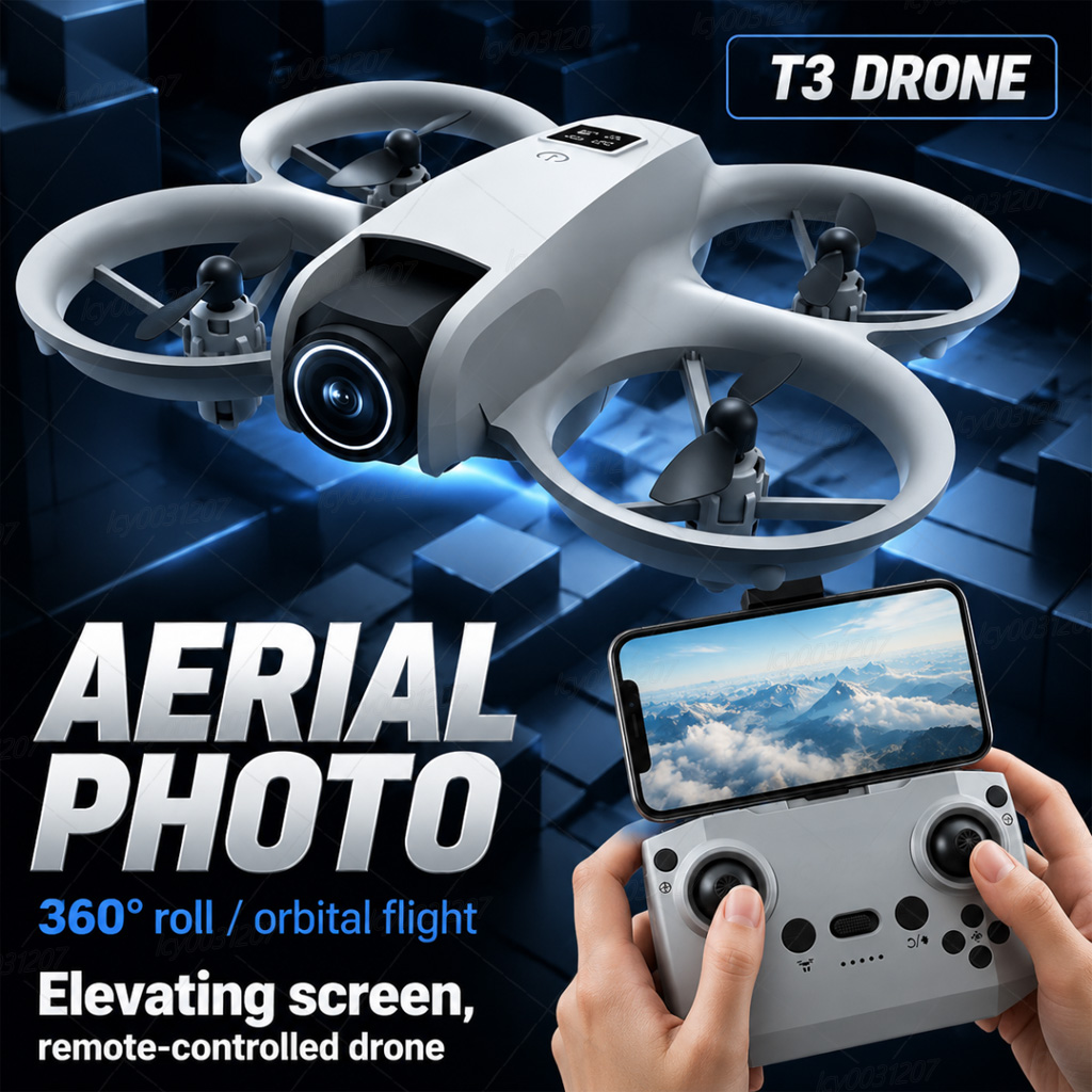 NOVO Drone T3 Mini 8K com Câme - Drone Video Production avaliação e preço