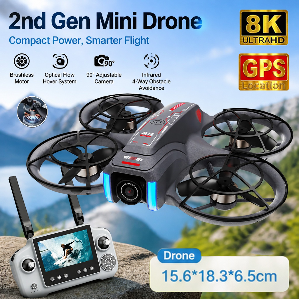 Mini Drone AE21 8K HD com Câme - Drone Surveying avaliação e preço